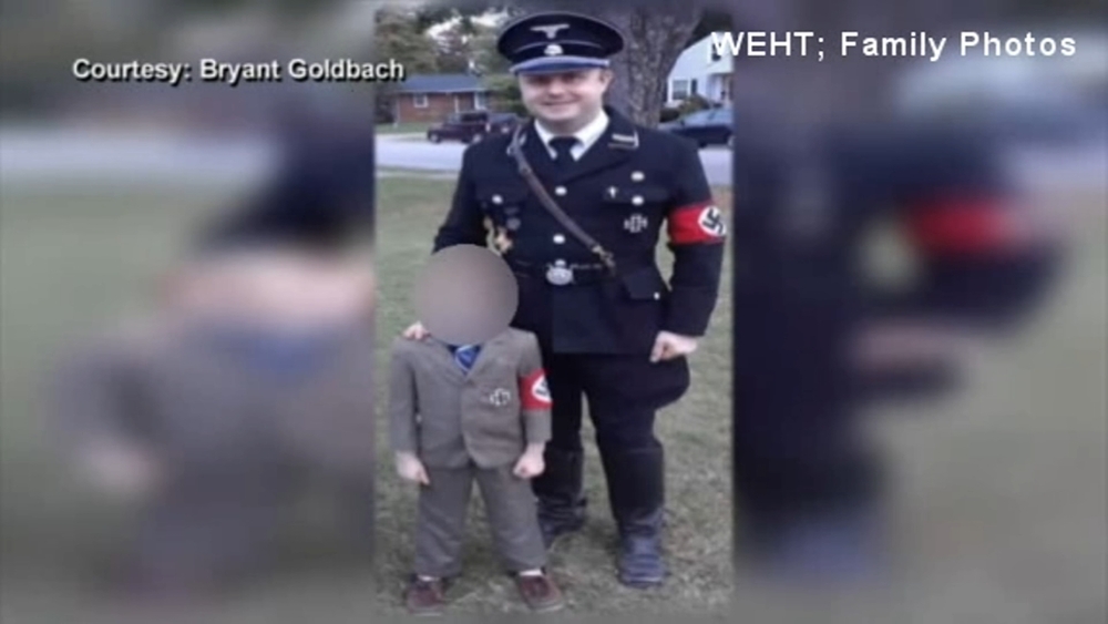 Indiana dad dresses son in Adolf Hitler costume for Halloween