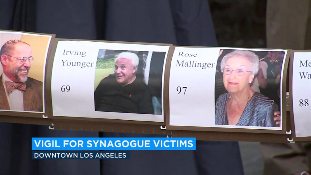 Vigil held in downtown LA to honor Pittsburgh synagogue victims