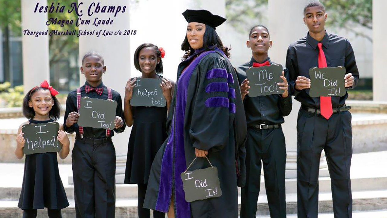 Mom graduates from TSU law school 