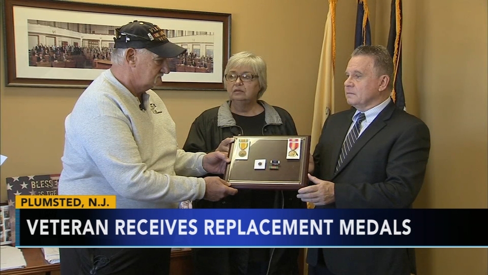 Veteran's symbols of service replaced after medals lost in Sandy