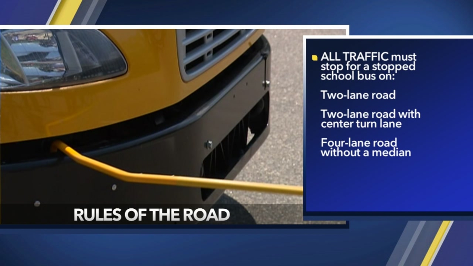 School bus safety When it is legal to pass a stopped school bus