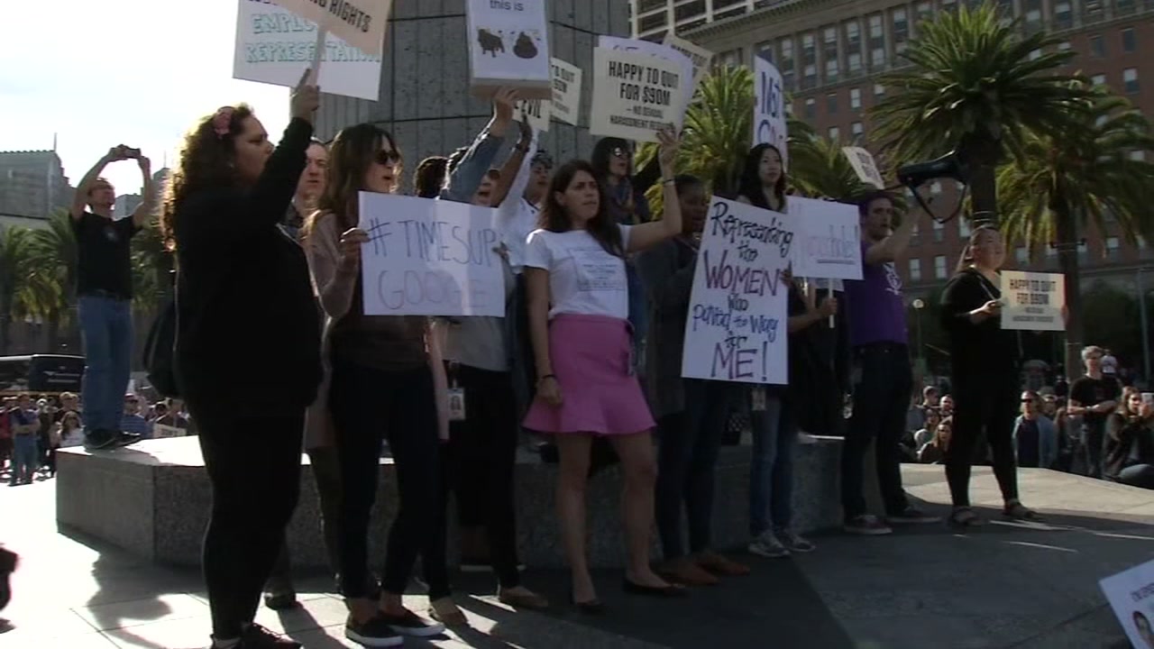Google workers in Bay Area walk out in protest of treatment of women