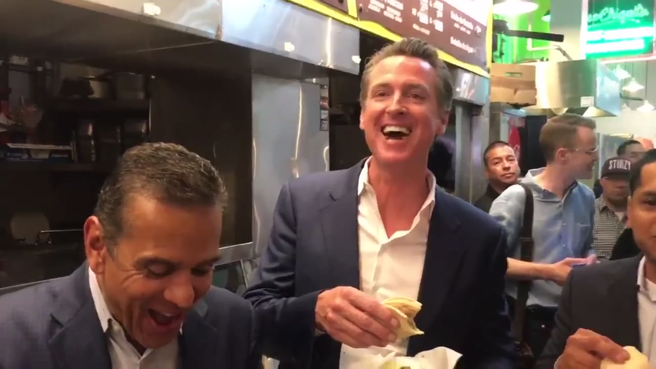 LA tacos: Better than SF's? Gavin Newsom says 'Yes!'