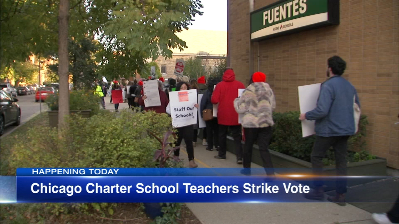Teachers at 4 Chicago charter school voting on stike authorization Friday