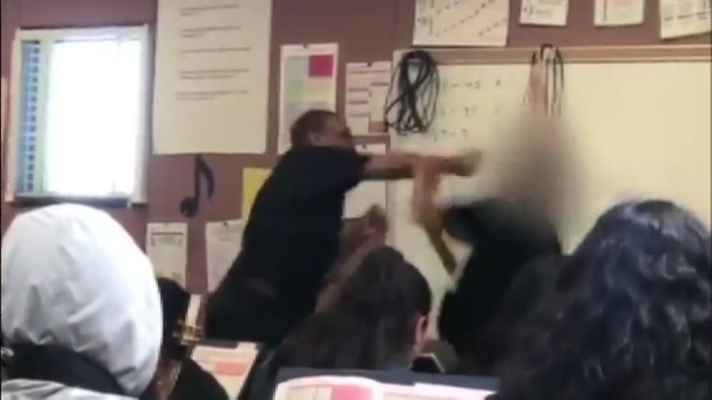 High school teacher arrested after punching student during class