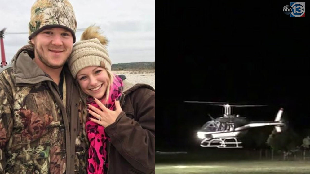 Texas newlyweds board helicopter before deadly crash