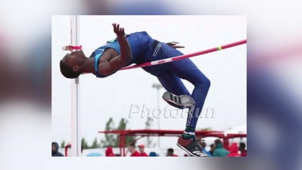 Apex high jumper competes internationally