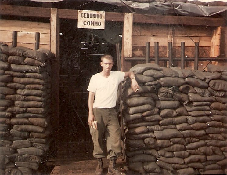 "My father Pat Amos in Vietnam. He served the country honorably for 24 years."