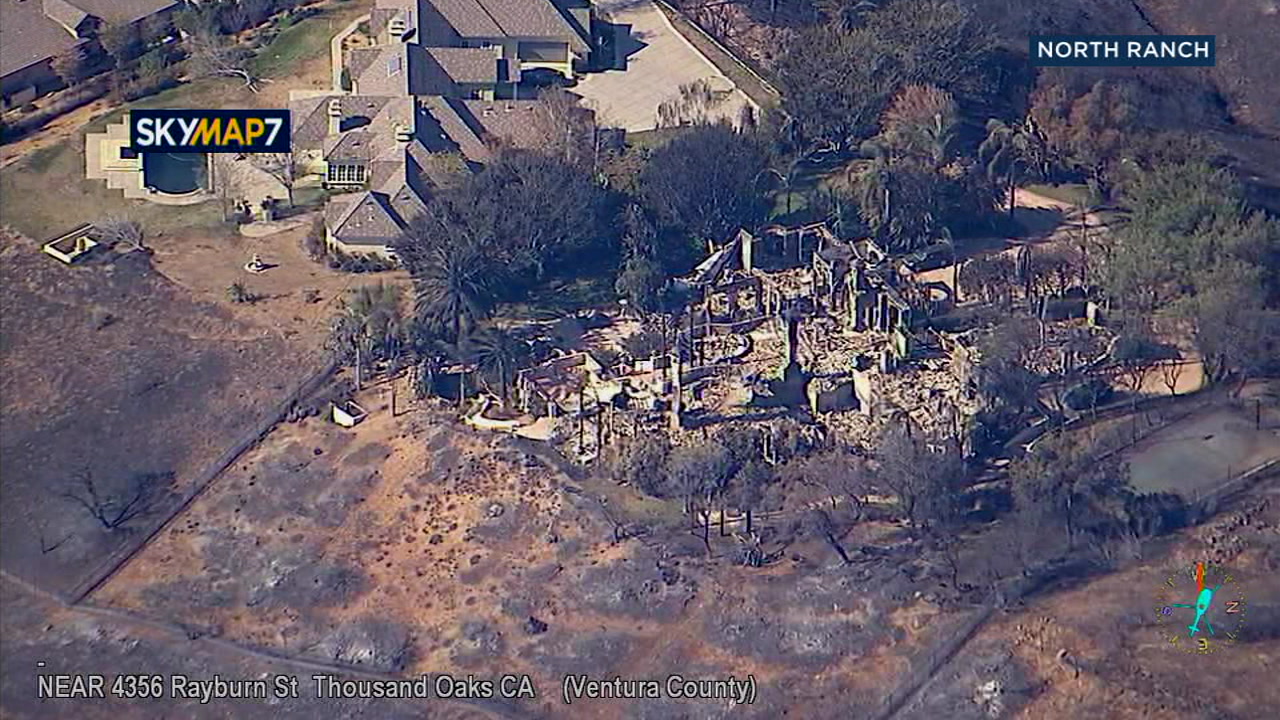 Woolsey Fire AIR7 HD tour of Paramount Ranch, North Ranch
