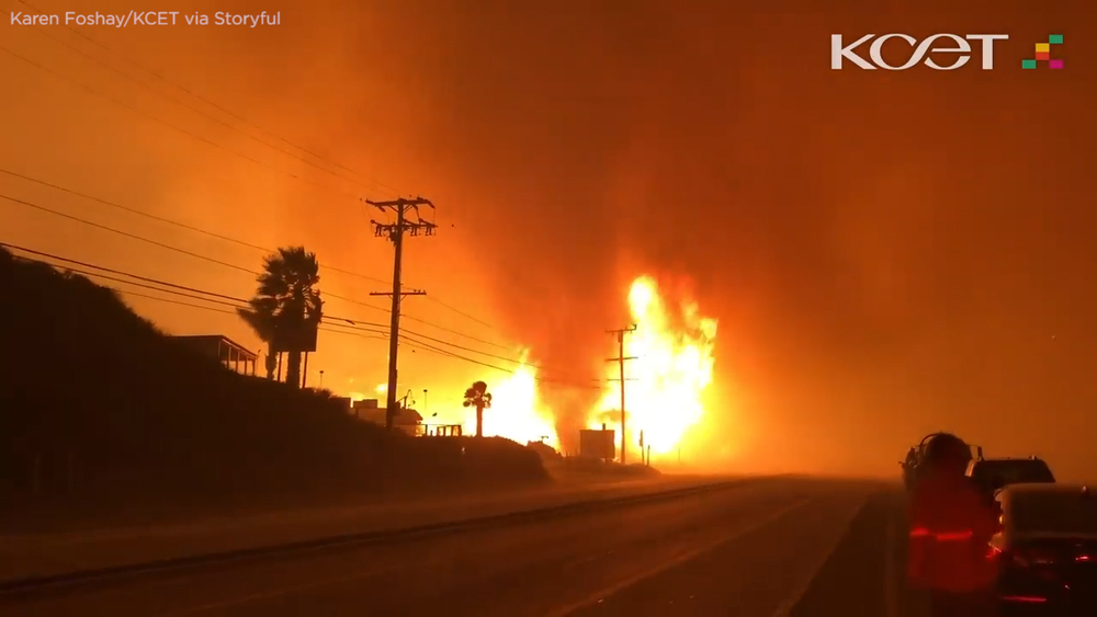Woolsey Fire whips up 'terrifying' firenado