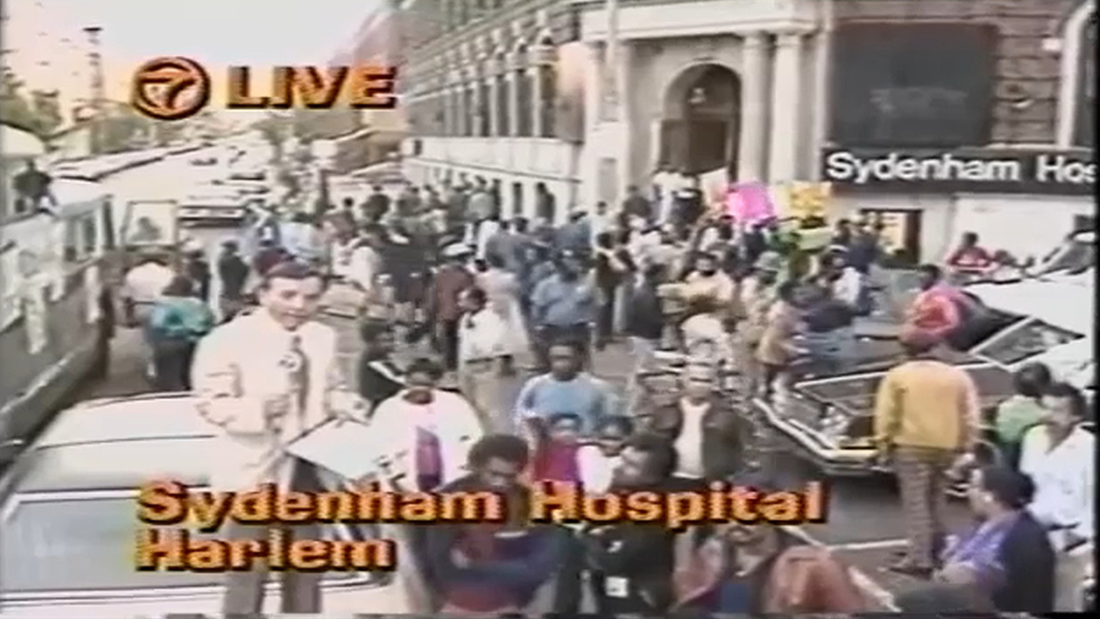 Sydenham Hospital closing protest in 1980