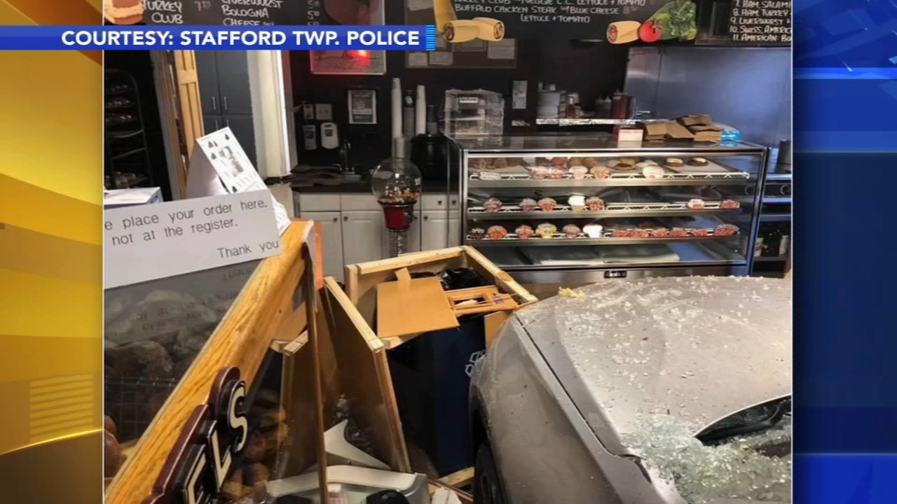 Car slams into bagel shop in Ocean County