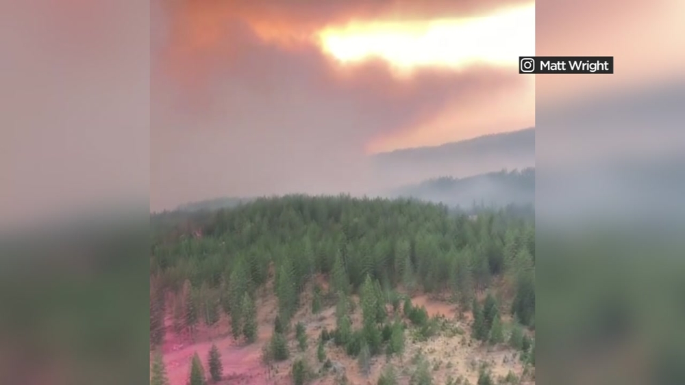 VIDEO: What it's like to fly over the Camp Fire