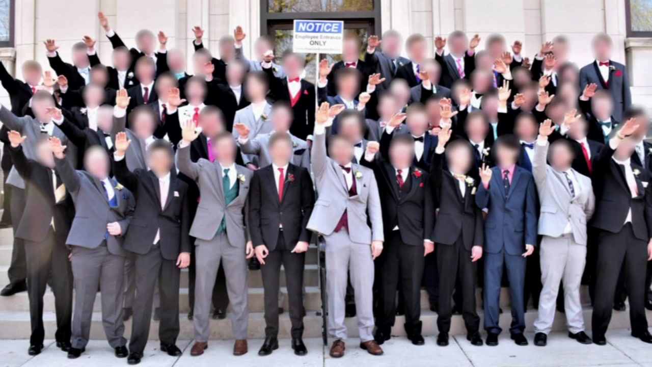 High school boys give apparent Nazi salute in prom photo