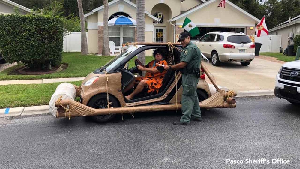 "Fred Flintstone" cited for speeding