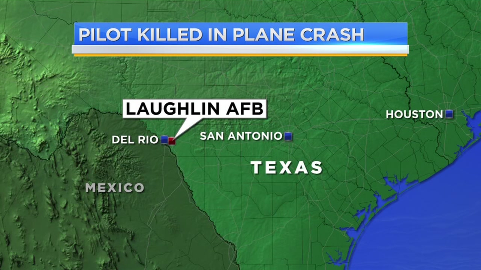 1 pilot killed and 1 hurt in jet crash at Laughlin Air Force Base in