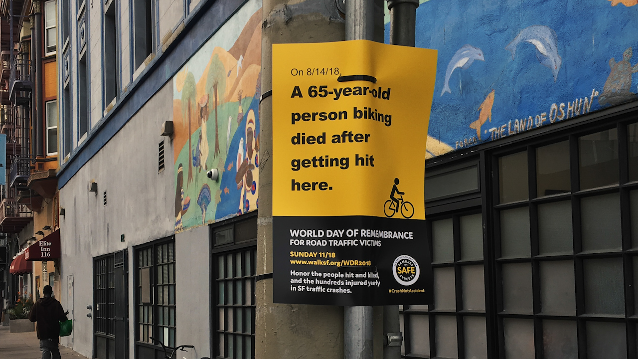 Memorial Walk to mark road traffic deaths in San Francisco