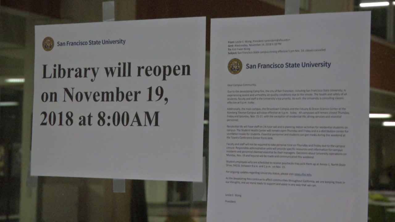 Several colleges close campuses due to poor air quality