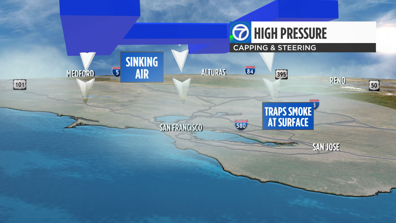California Wildfires: Why the smoke is sitting over the Bay Area