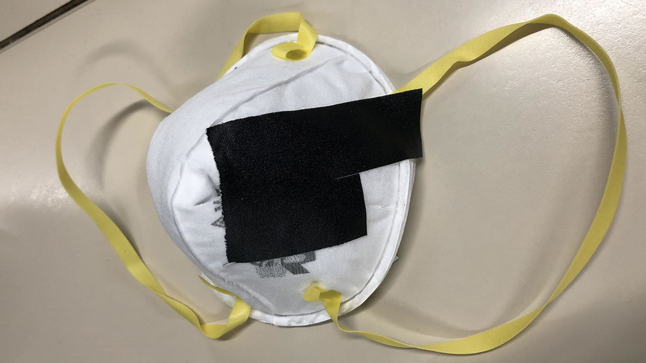Camp Fire Smoke: How to make N95 mask smaller for infants, kids