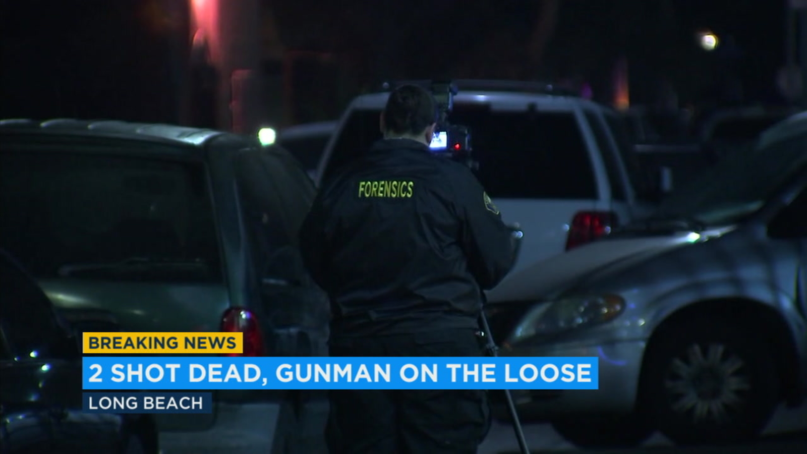 2 killed in Long Beach shooting; suspect still at large - ABC7 Los Angeles
