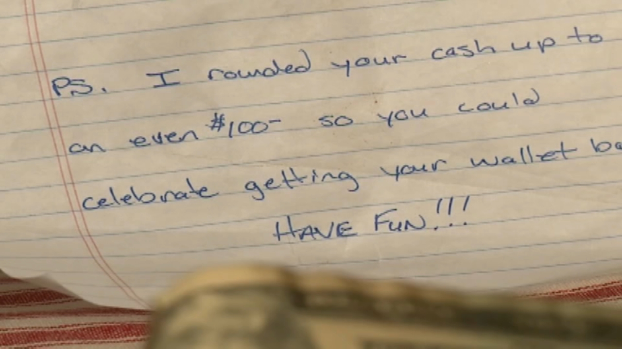 Lost wallet returned, with something extra inside