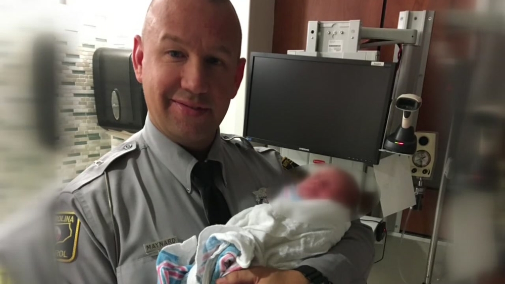 NC state trooper delivers baby off Wake County highway
