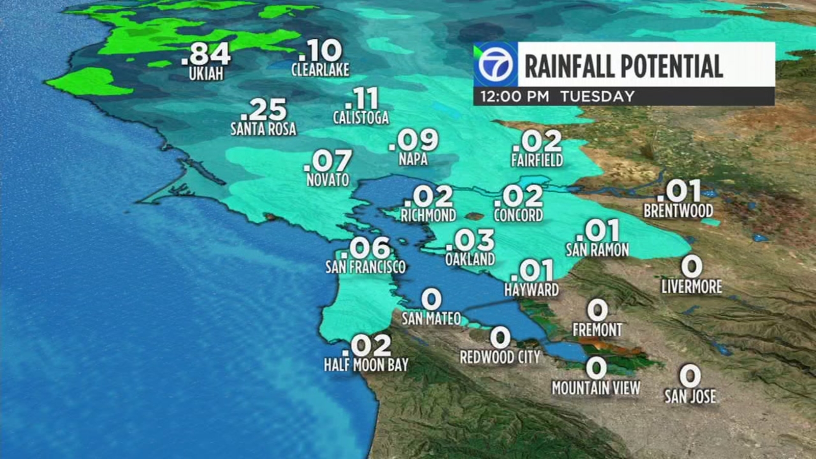 TIMELINE More wet weather making its way into the Bay Area ABC7 San