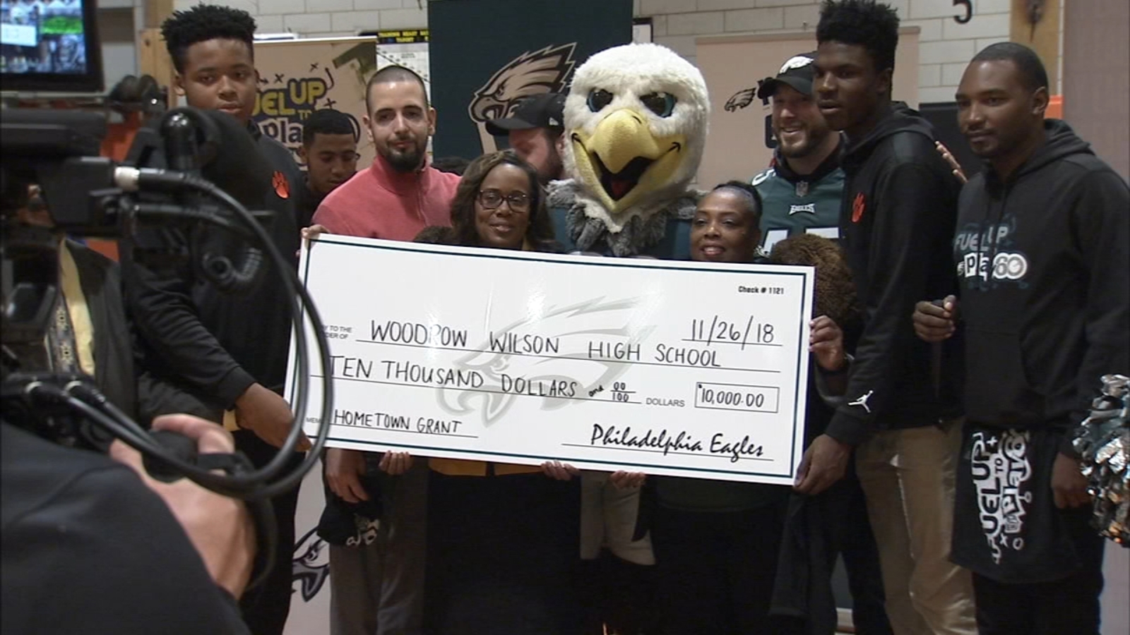 Eagles pep rally at Woodrow Wilson High 6abc Philadelphia