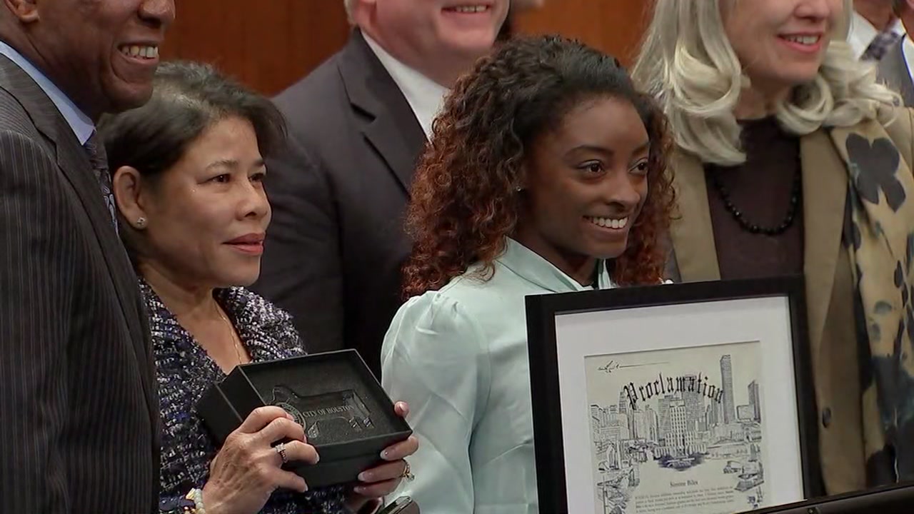 Mayor declares Simone Biles Day in Houston
