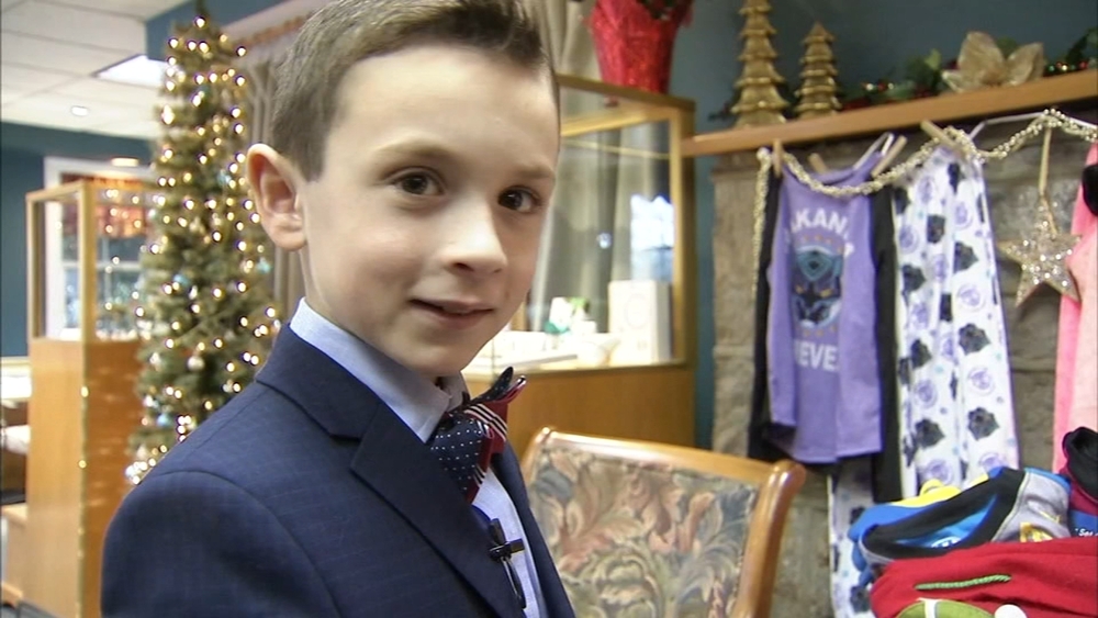 Boy collects pajamas for kids in need this holiday season