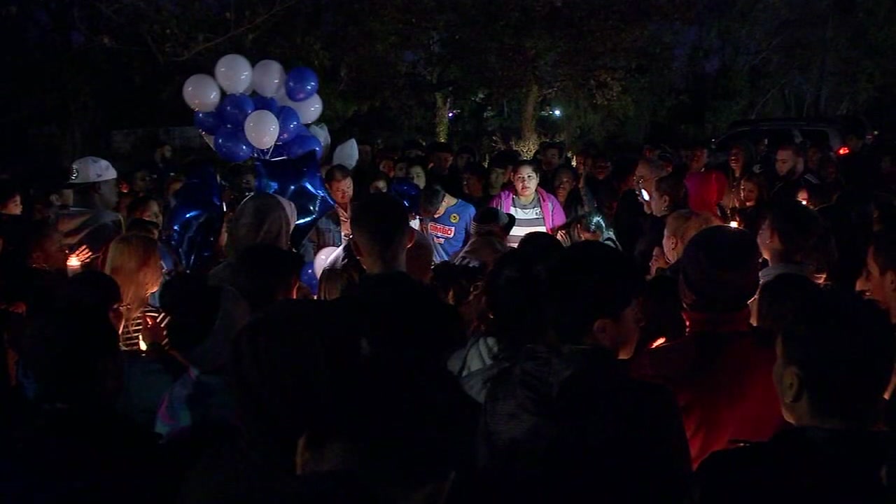Vigil held for 13-year-old shot during block party in north Houston