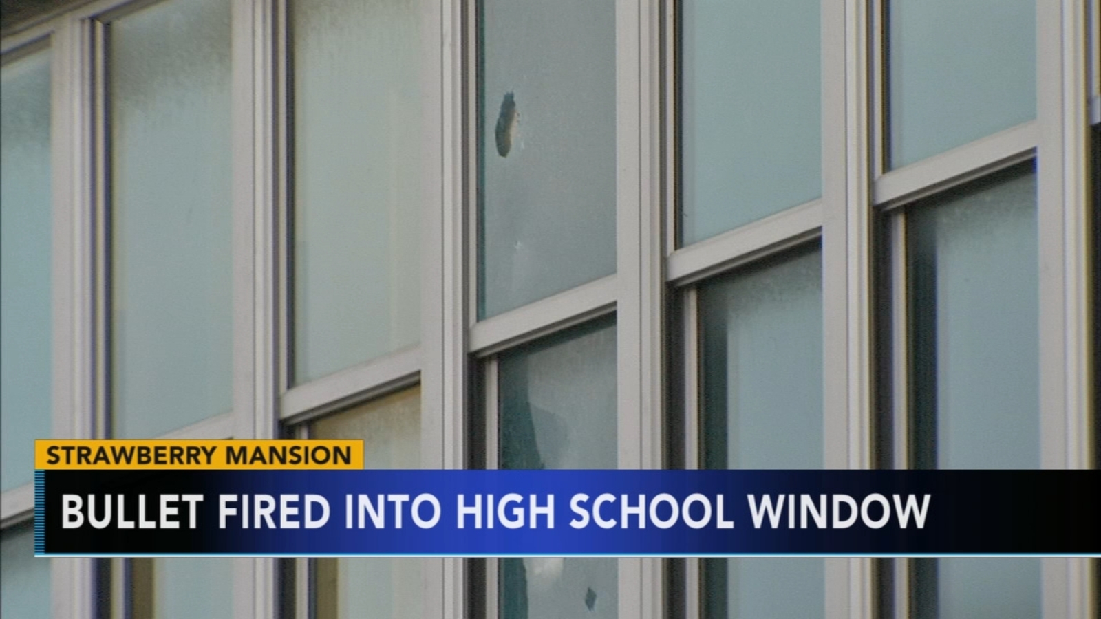 Bullet fired into window at Strawberry Mansion High School 6abc
