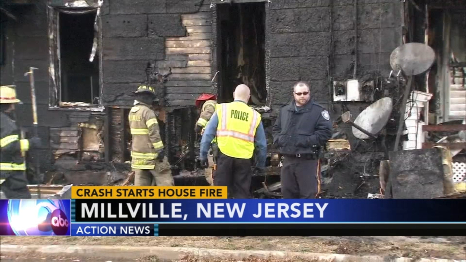 Truck crash causes 2alarm fire in Millville, New Jersey 6abc