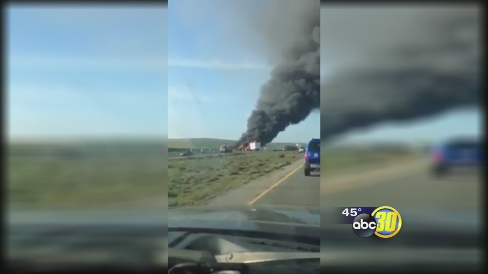 Driver killed after diesel trucks crash on I5 near Kettleman City
