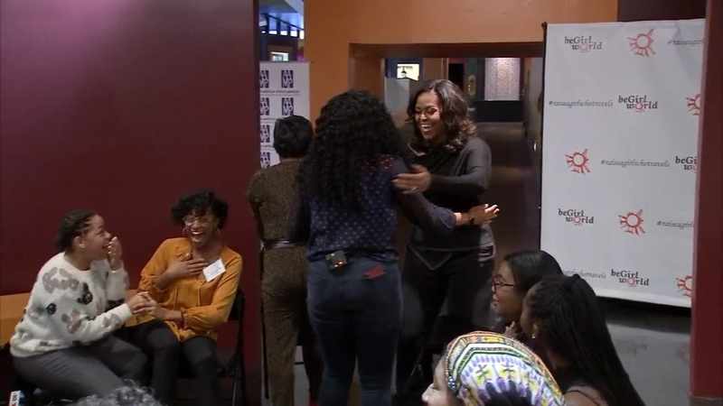 Michelle Obama Surprises Group Of Philadelphia High School Girls 6abc Philadelphia Michelle Obama Surprises Group Of Philadelphia High School Girls 6abc Philadelphia
