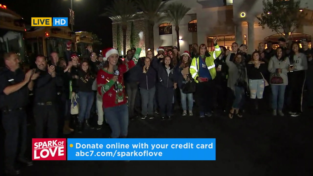 13 buses stuffed during Spark of Love Toy Drive in Ontario