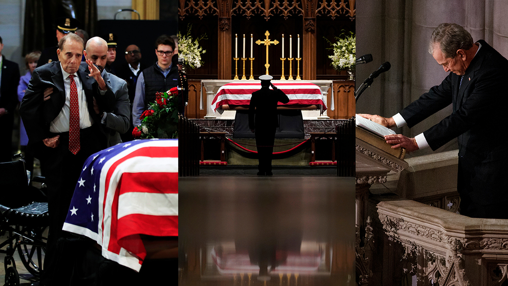 Most emotional photos from Pres. Bush's farewell