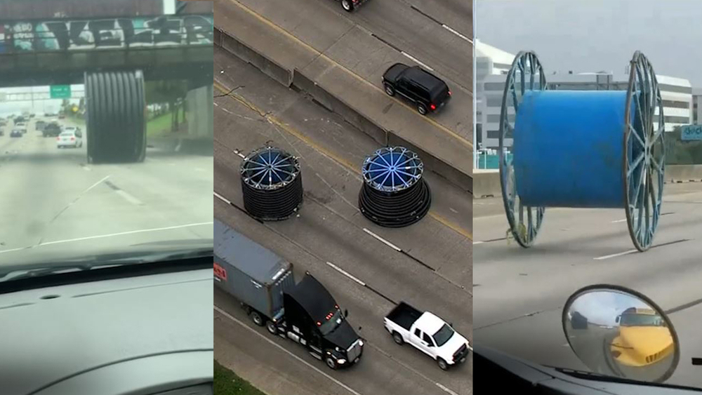 TIMELINE: Houston drivers dodge 4 loose spools on freeways