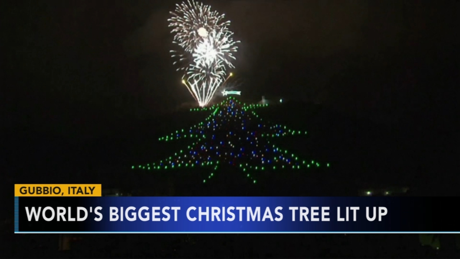 World's biggest Christmas tree unveiled in Italy 6abc Philadelphia