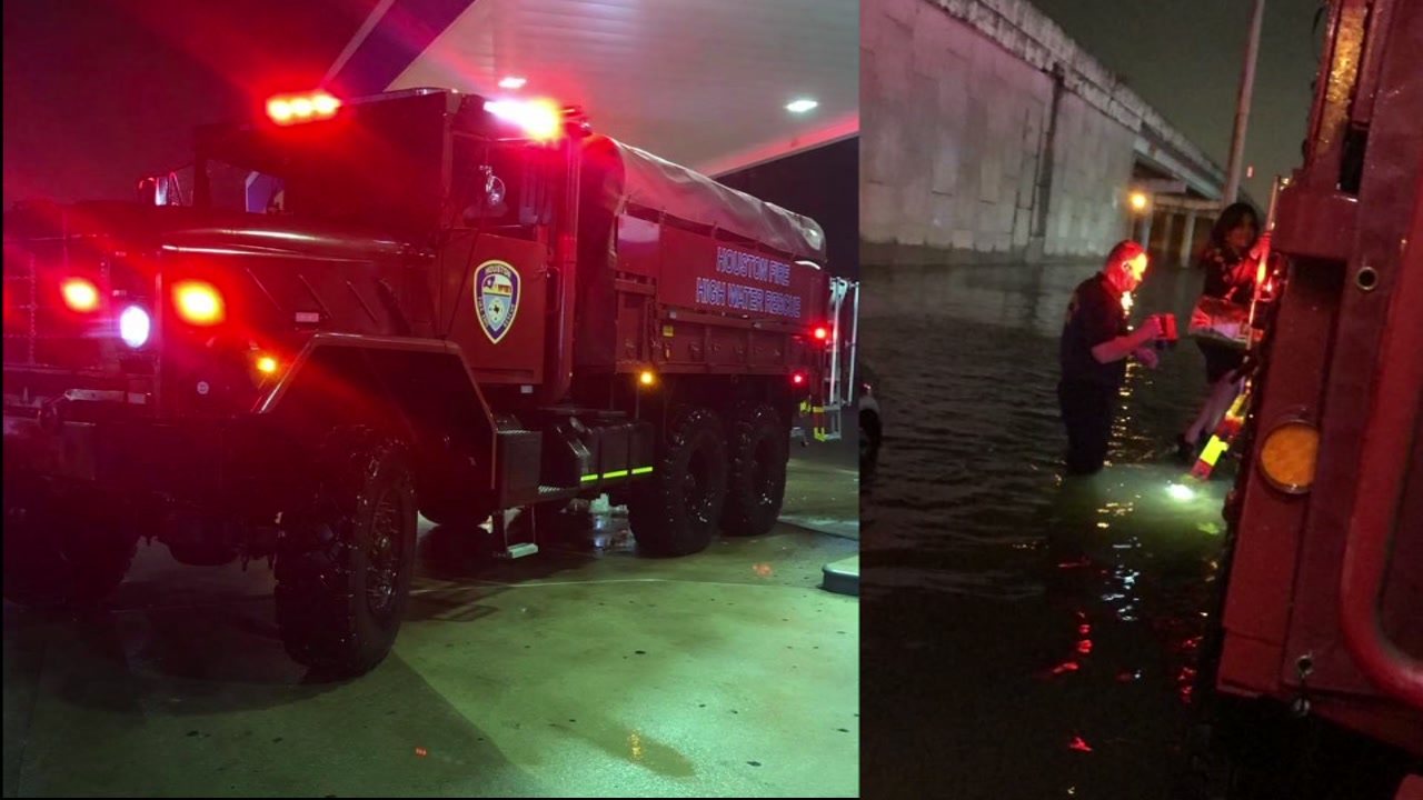 Hfd Rescue 10 High Water In Houston Texas Cars Harris County Dive Team Find