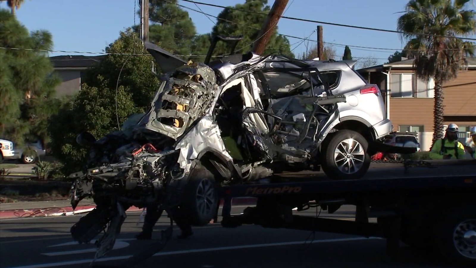 Costa mesa crash Driver killed when vehicle slams into utility pole