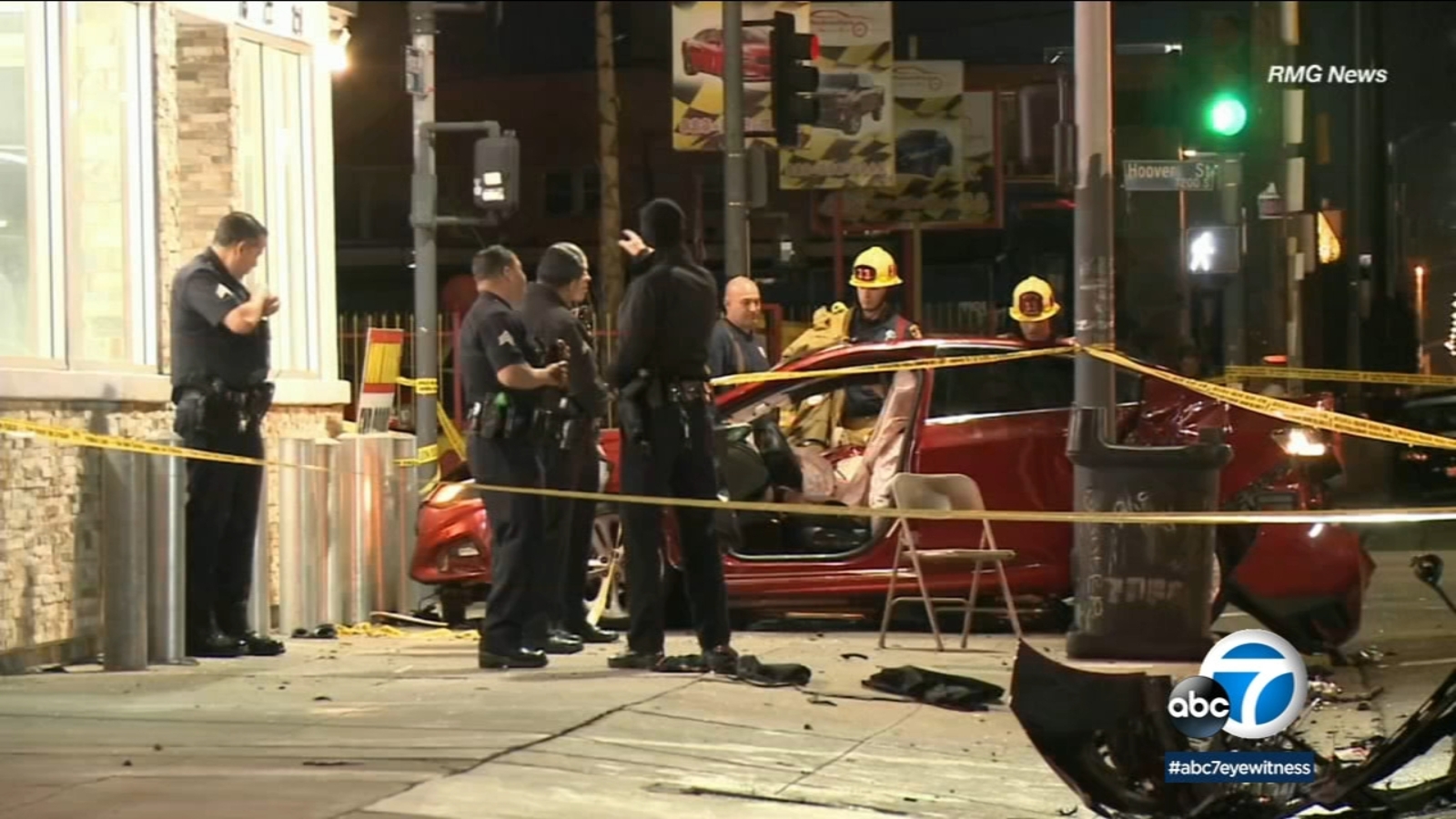 2 minors injured in violent South LA crash - ABC7 Los Angeles