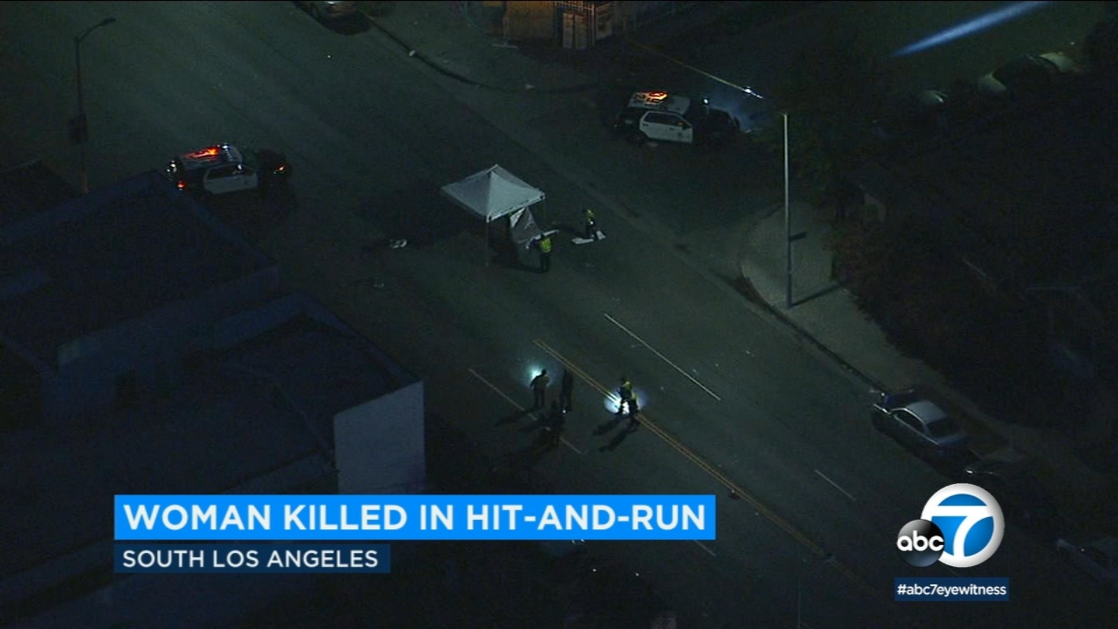 Woman killed in South LA hit-and-run - ABC7 Los Angeles