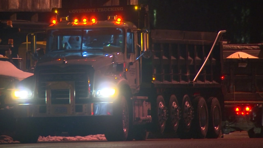 Wake County brings in tons of salt to treat roads for overnight freeze