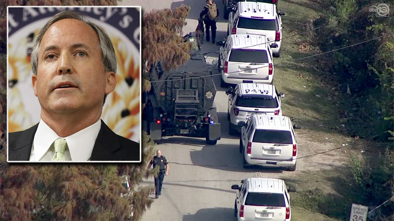 Texas Attorney General speaks after 2 of his officers hurt in shootout