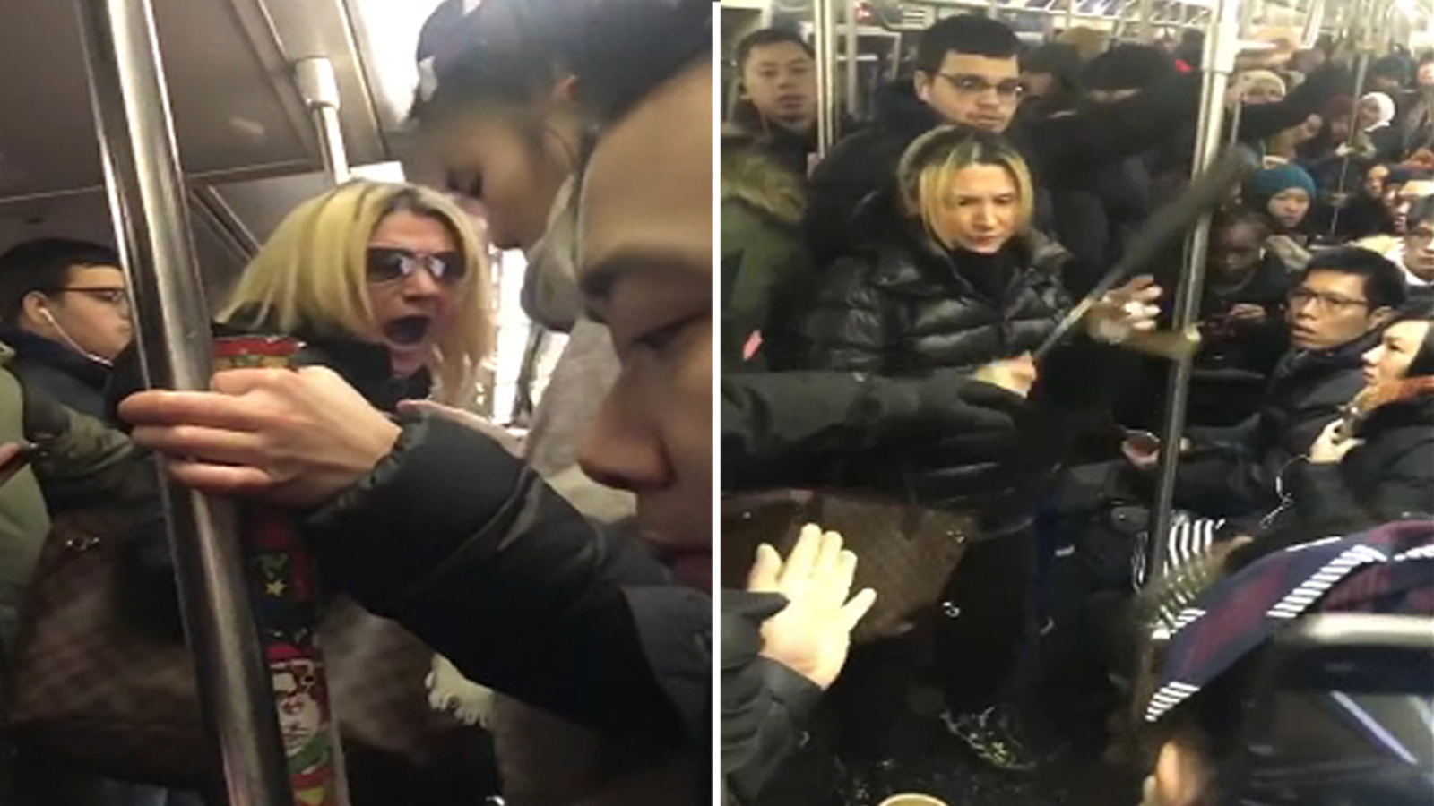 Woman charged in apparent violent, racist tirade on D train in NYC
