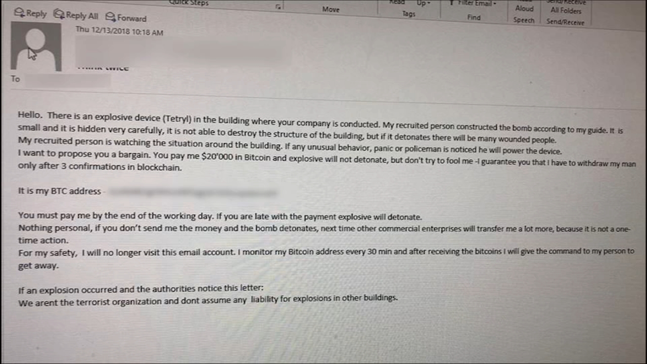 Bomb threats made in Chicago area, nationwide deemed 'not credible,' FBI says