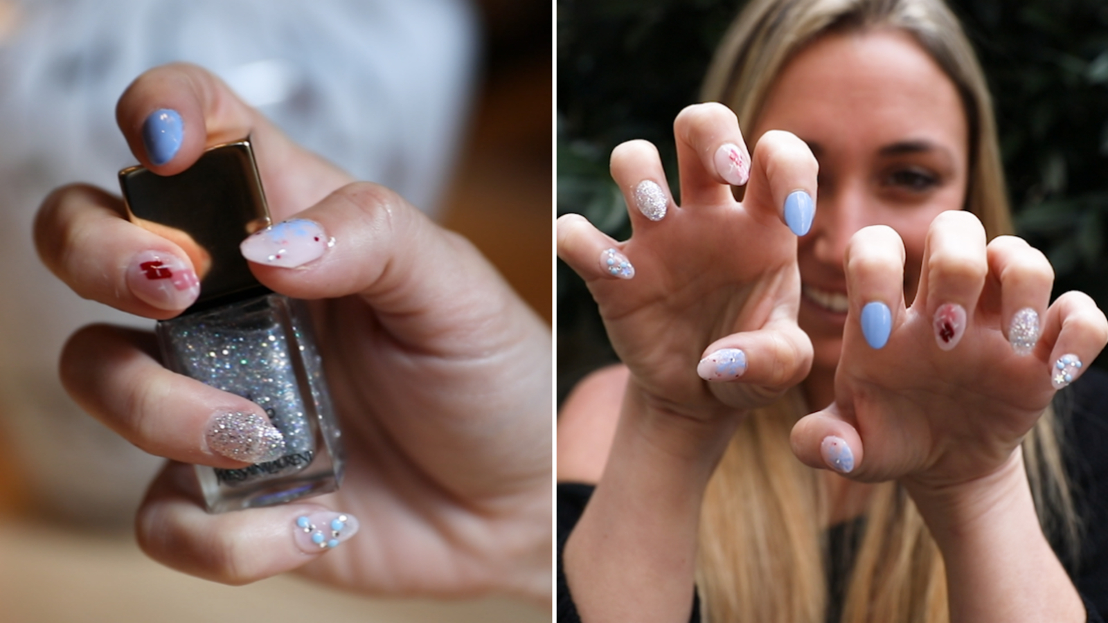 Best holiday manicures give your nails festive looks Sparkles, lights