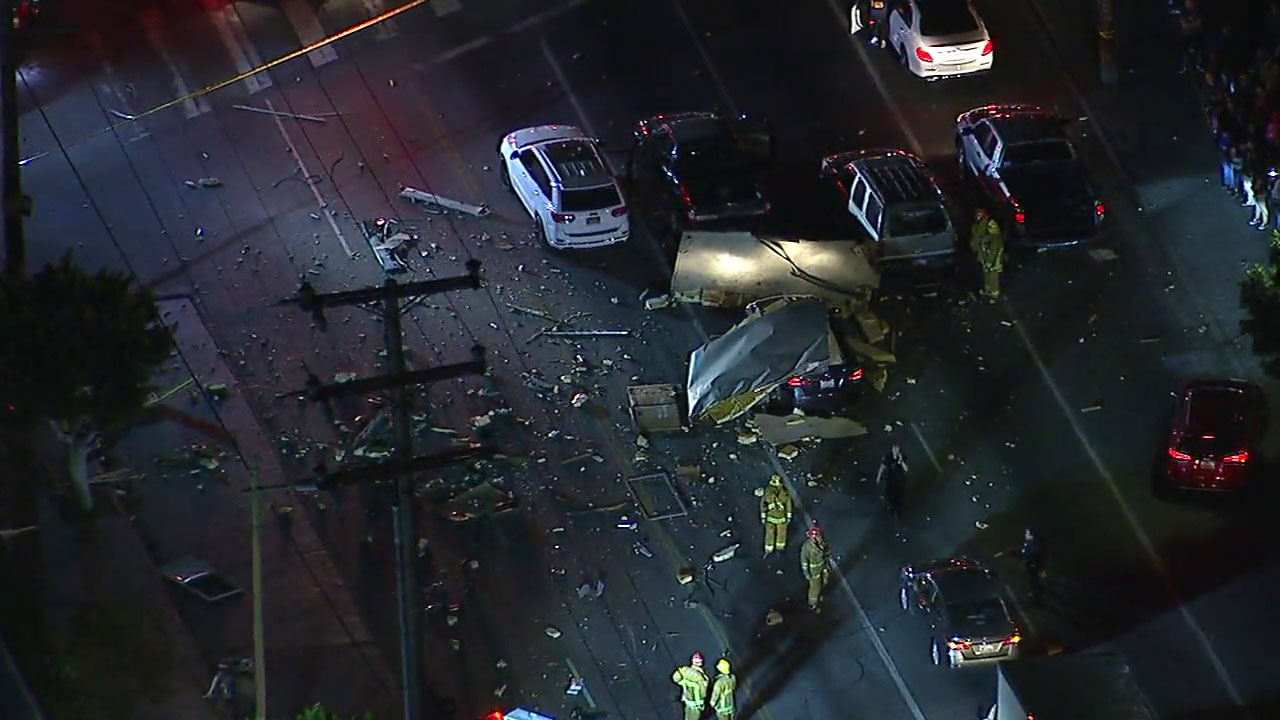 Box truck explodes in middle of Boyle Heights street
